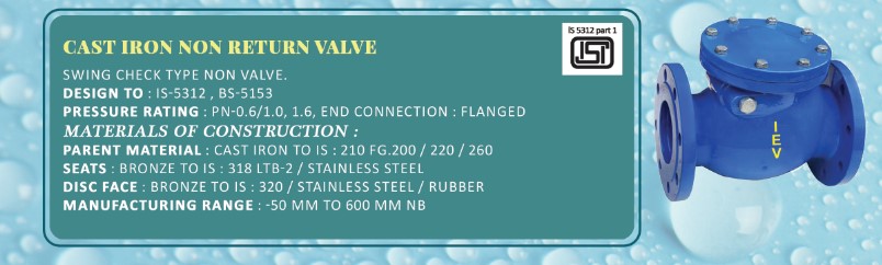 cast iron sluice valve